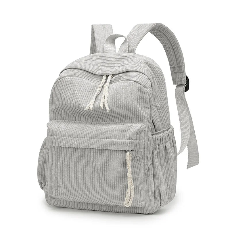 Personalized Schoolbag New Fashion Backpacks For Kids Students Corduroy Unique Name Large Capacity Travel Bags Hiking Rucksack