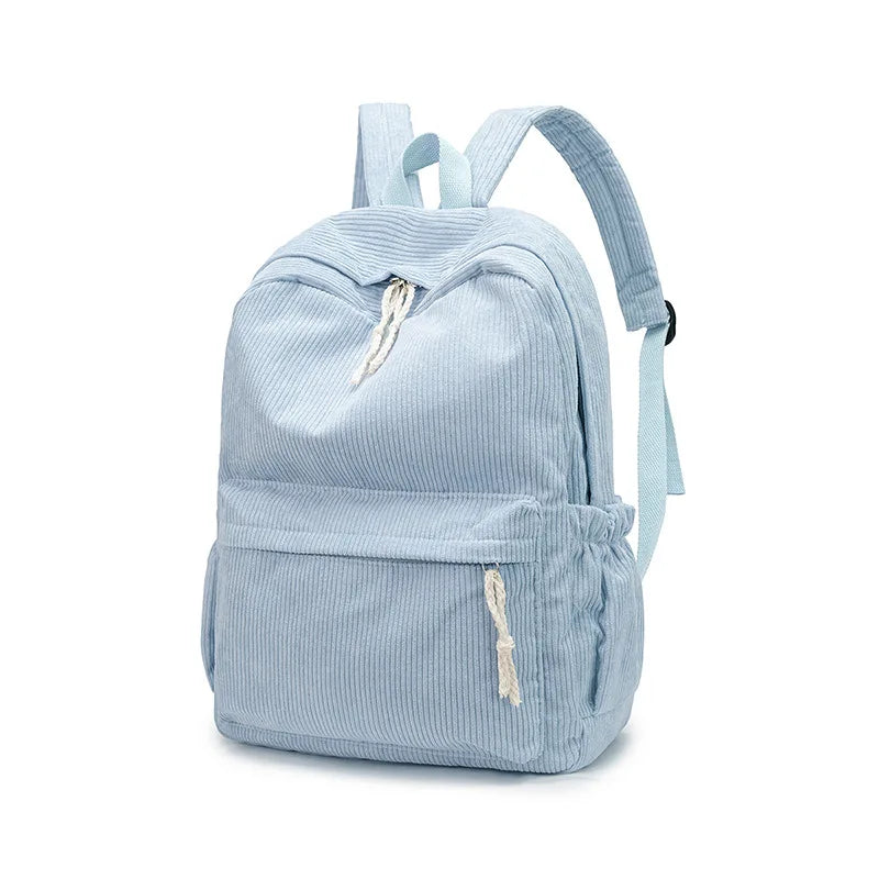 Personalized Schoolbag New Fashion Backpacks For Kids Students Corduroy Unique Name Large Capacity Travel Bags Hiking Rucksack