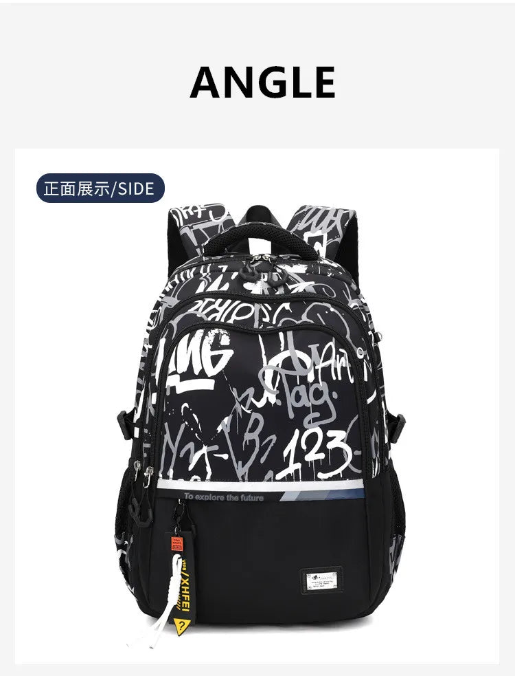 School Bags For Teenage Boys High Middle School Students Schoolbag Outdoor Travel Laptop backpack Big Student Bookbag mochila