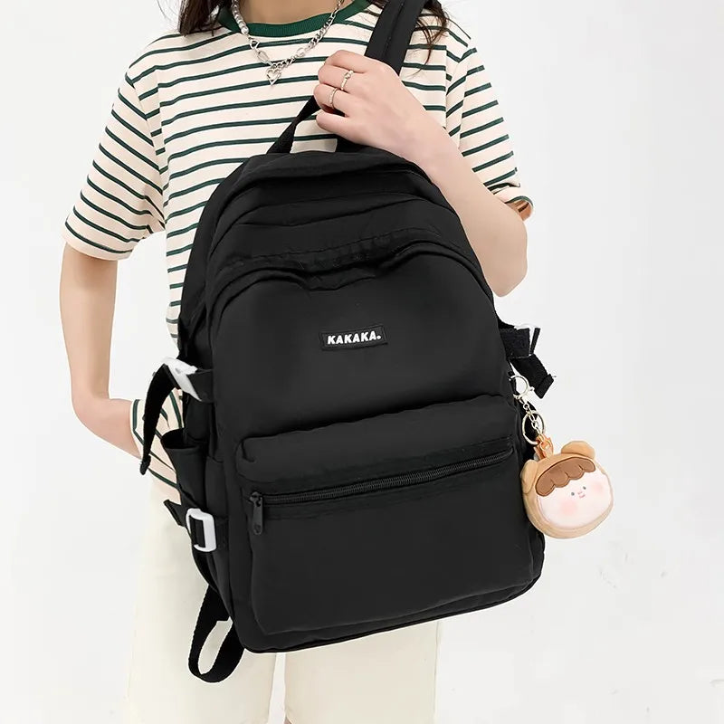 Korean - style school bags for female students, featuring an ins - style Mori - themed design. They are versatile, suitable for