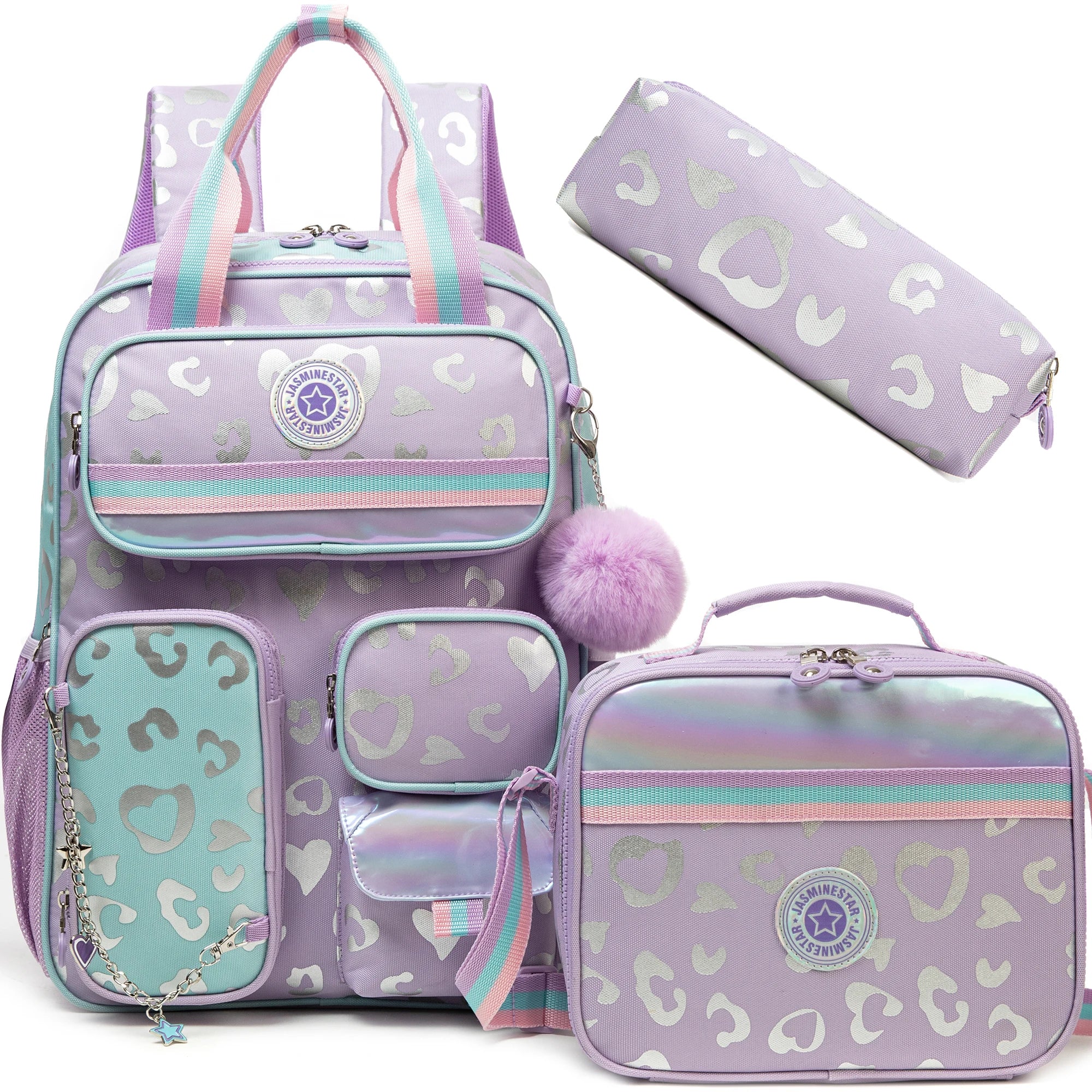 School Bags for girls Backpacks for Kids with Lunch Bag and Pencil CasesCute Backpacks for Kindergarten and Elementary School