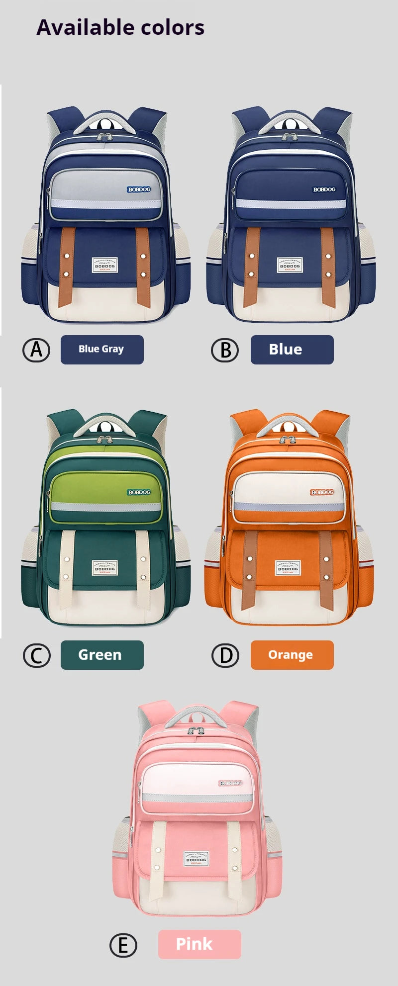 The schoolbag for students is light and comfortable, and the 123rd, 4th, 5th, 6th grade boys and girls have a large capacity bac