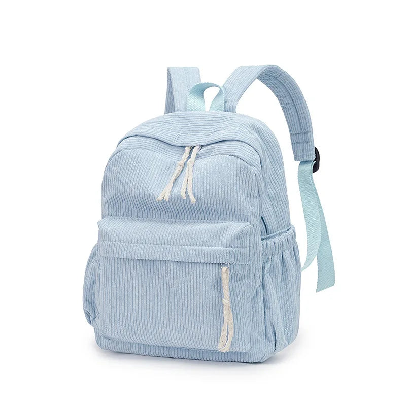Personalized Schoolbag New Fashion Backpacks For Kids Students Corduroy Unique Name Large Capacity Travel Bags Hiking Rucksack