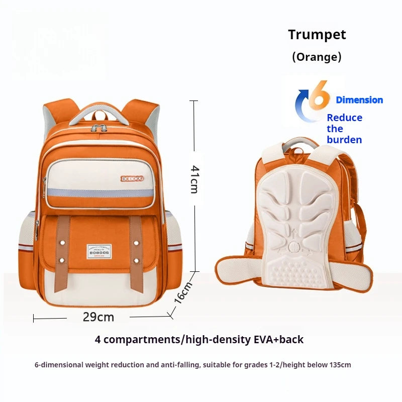 The schoolbag for students is light and comfortable, and the 123rd, 4th, 5th, 6th grade boys and girls have a large capacity bac