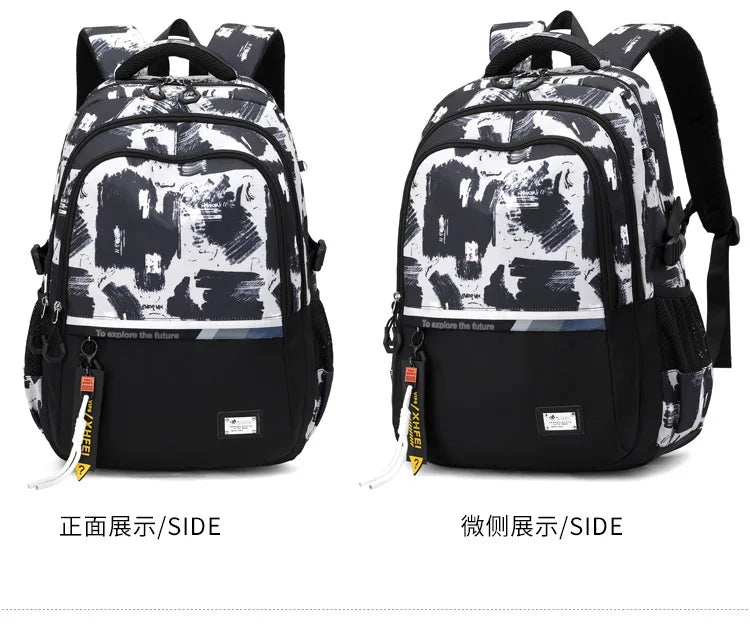 School Bags For Teenage Boys High Middle School Students Schoolbag Outdoor Travel Laptop backpack Big Student Bookbag mochila