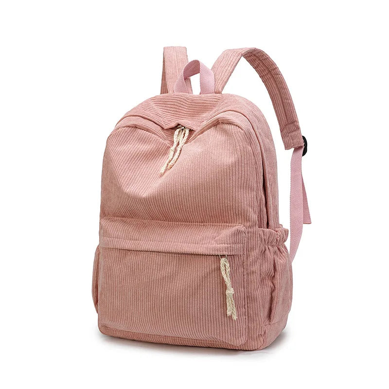 Personalized Schoolbag New Fashion Backpacks For Kids Students Corduroy Unique Name Large Capacity Travel Bags Hiking Rucksack