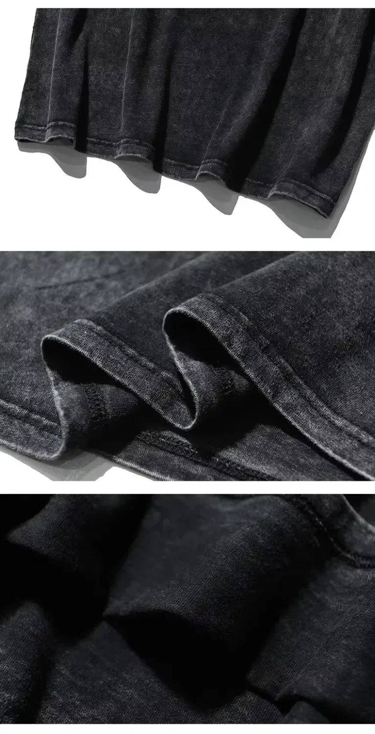 Men's T-shirts, Summer Best-selling Casual Streetwear Style T-shirts, Off-the-shoulder Sleeve Round-neck Short-sleeved Tops