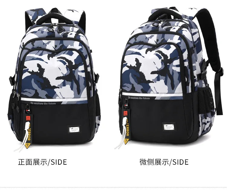 School Bags For Teenage Boys High Middle School Students Schoolbag Outdoor Travel Laptop backpack Big Student Bookbag mochila