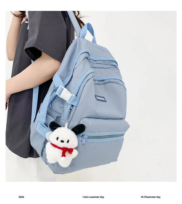 Korean - style school bags for female students, featuring an ins - style Mori - themed design. They are versatile, suitable for