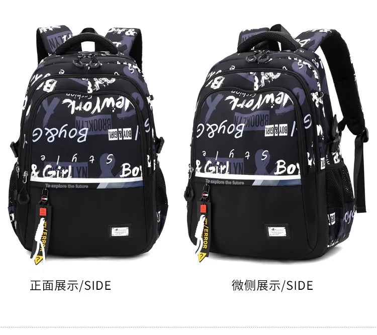 School Bags For Teenage Boys High Middle School Students Schoolbag Outdoor Travel Laptop backpack Big Student Bookbag mochila