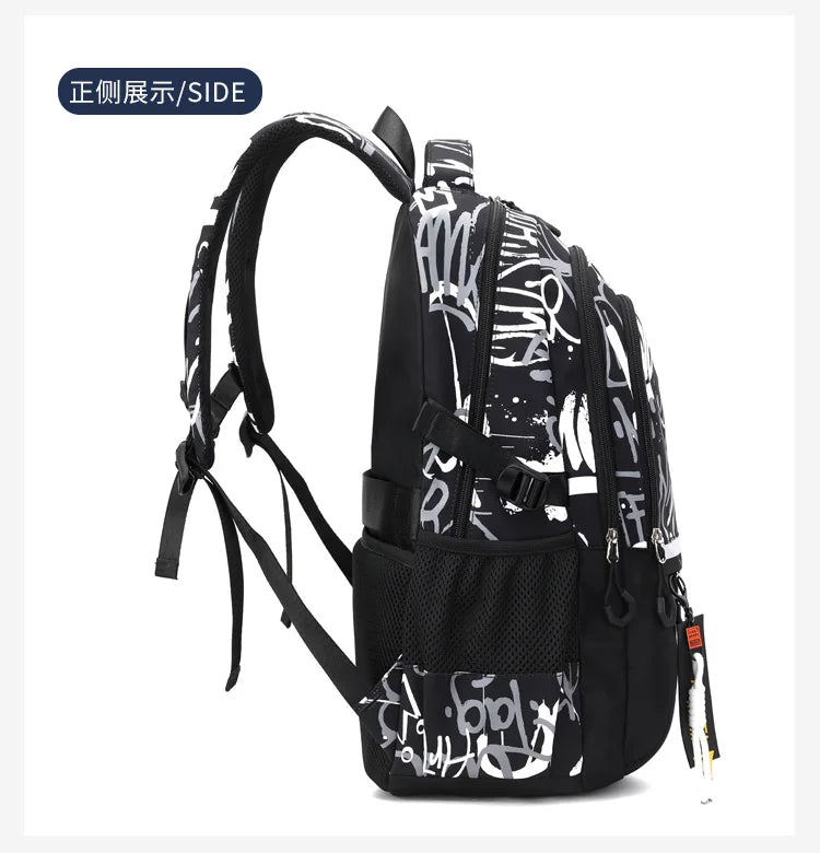 School Bags For Teenage Boys High Middle School Students Schoolbag Outdoor Travel Laptop backpack Big Student Bookbag mochila