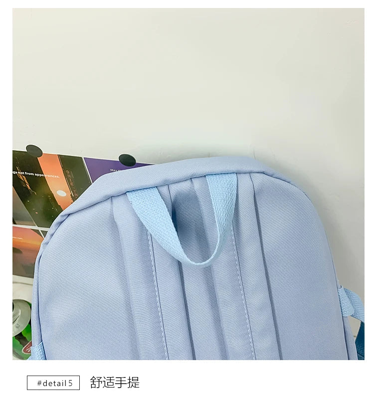 Korean - style school bags for female students, featuring an ins - style Mori - themed design. They are versatile, suitable for