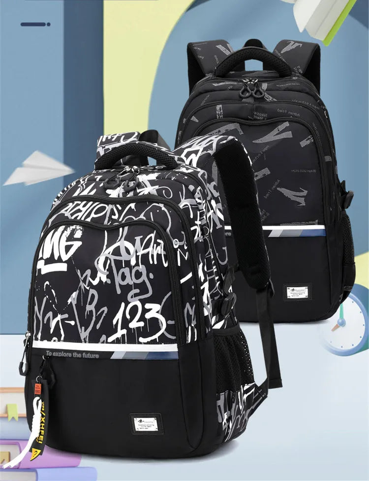School Bags For Teenage Boys High Middle School Students Schoolbag Outdoor Travel Laptop backpack Big Student Bookbag mochila