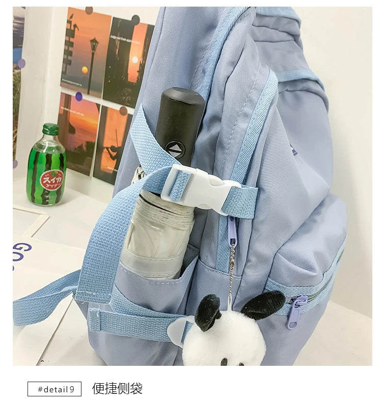 Korean - style school bags for female students, featuring an ins - style Mori - themed design. They are versatile, suitable for