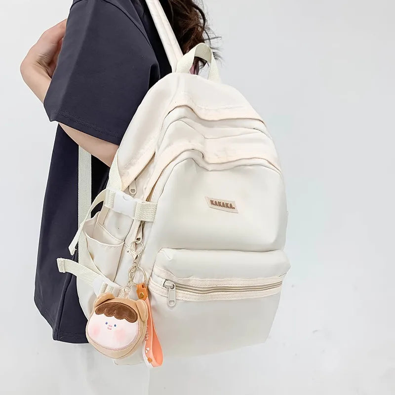 Korean - style school bags for female students, featuring an ins - style Mori - themed design. They are versatile, suitable for