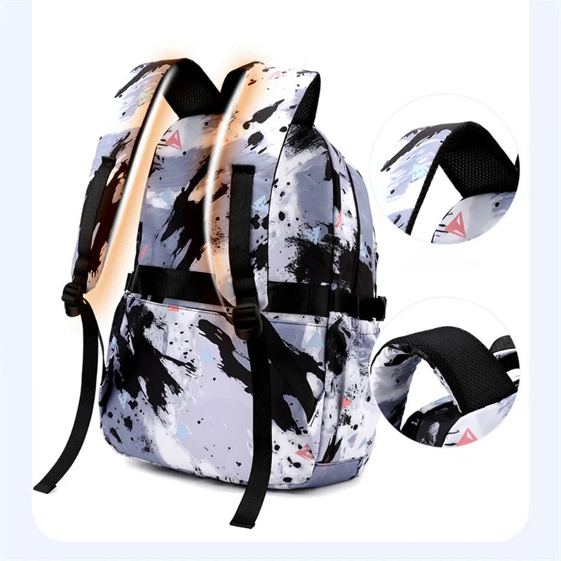 Middle School Student Backpack Children Set School Bags for Girls Kids Schoolbags Waterproof Book Bag With Lunch Bag Pencil case