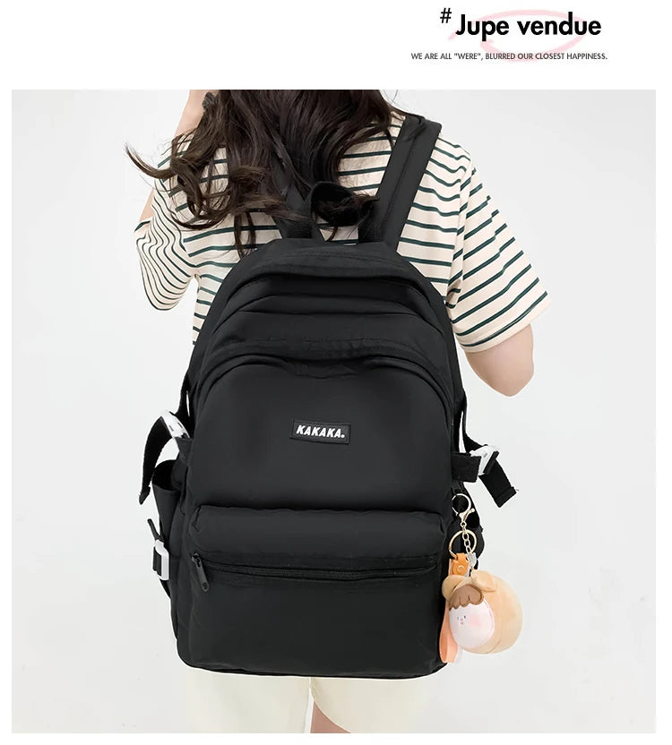 Korean - style school bags for female students, featuring an ins - style Mori - themed design. They are versatile, suitable for
