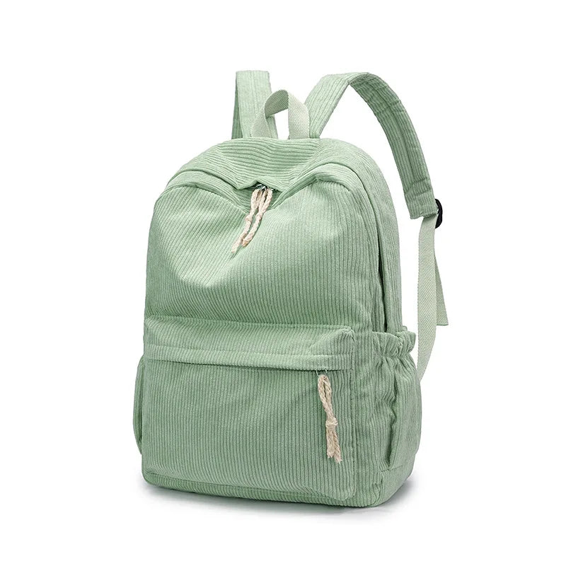 Personalized Schoolbag New Fashion Backpacks For Kids Students Corduroy Unique Name Large Capacity Travel Bags Hiking Rucksack