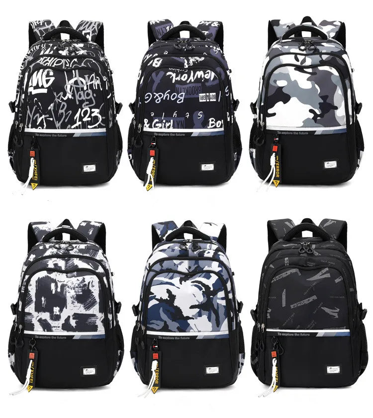 School Bags For Teenage Boys High Middle School Students Schoolbag Outdoor Travel Laptop backpack Big Student Bookbag mochila