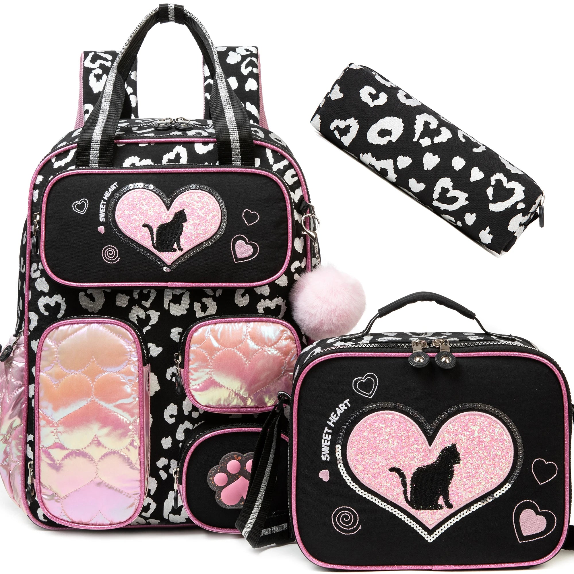 School Bags for girls Backpacks for Kids with Lunch Bag and Pencil CasesCute Backpacks for Kindergarten and Elementary School