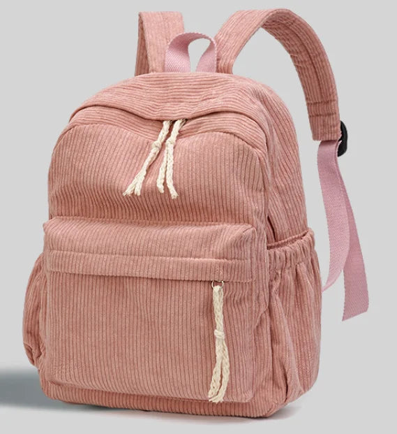 Personalized Schoolbag New Fashion Backpacks For Kids Students Corduroy Unique Name Large Capacity Travel Bags Hiking Rucksack