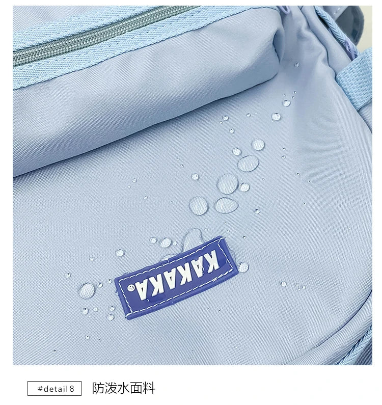 Korean - style school bags for female students, featuring an ins - style Mori - themed design. They are versatile, suitable for