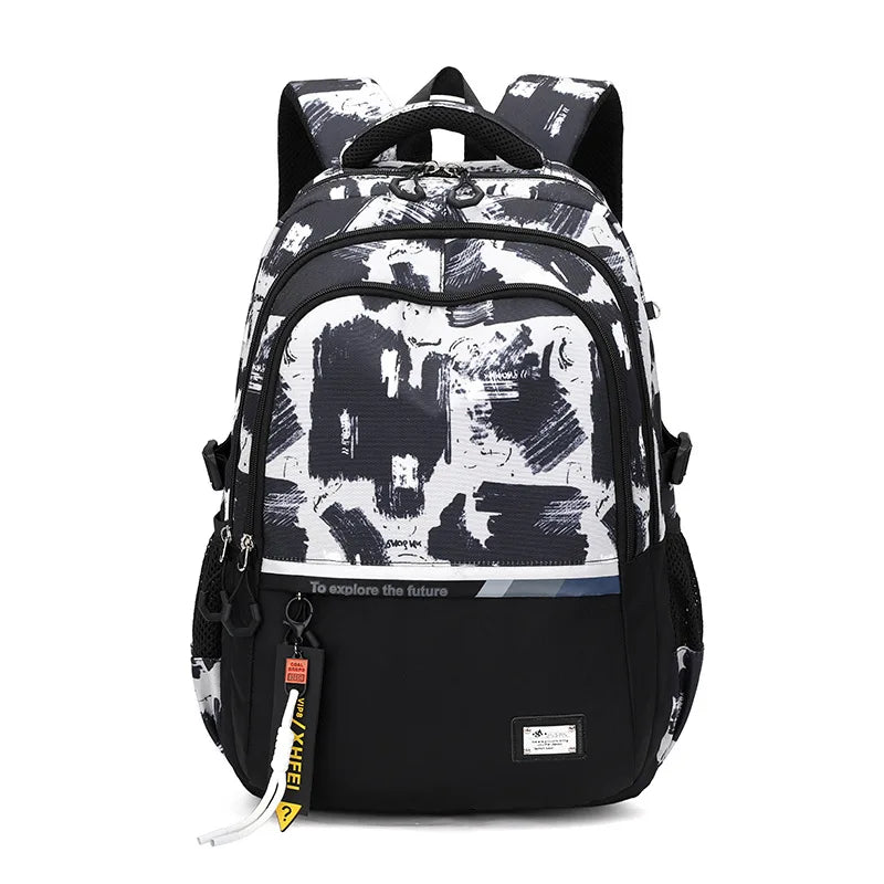 School Bags For Teenage Boys High Middle School Students Schoolbag Outdoor Travel Laptop backpack Big Student Bookbag mochila