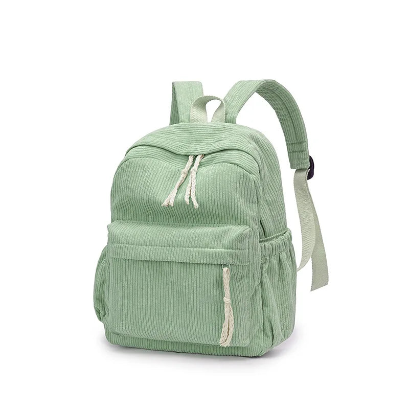 Personalized Schoolbag New Fashion Backpacks For Kids Students Corduroy Unique Name Large Capacity Travel Bags Hiking Rucksack