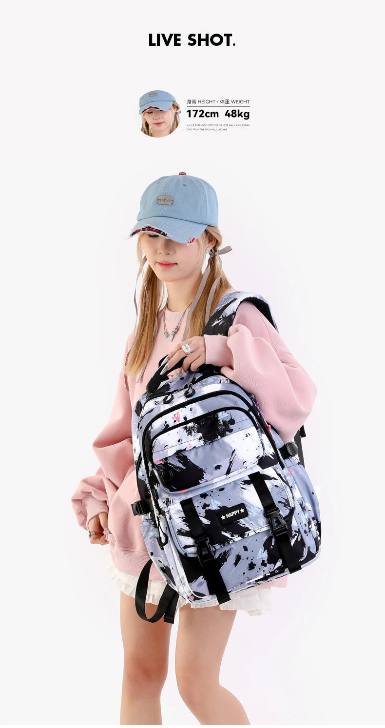 Middle School Student Backpack Children Set School Bags for Girls Kids Schoolbags Waterproof Book Bag With Lunch Bag Pencil case