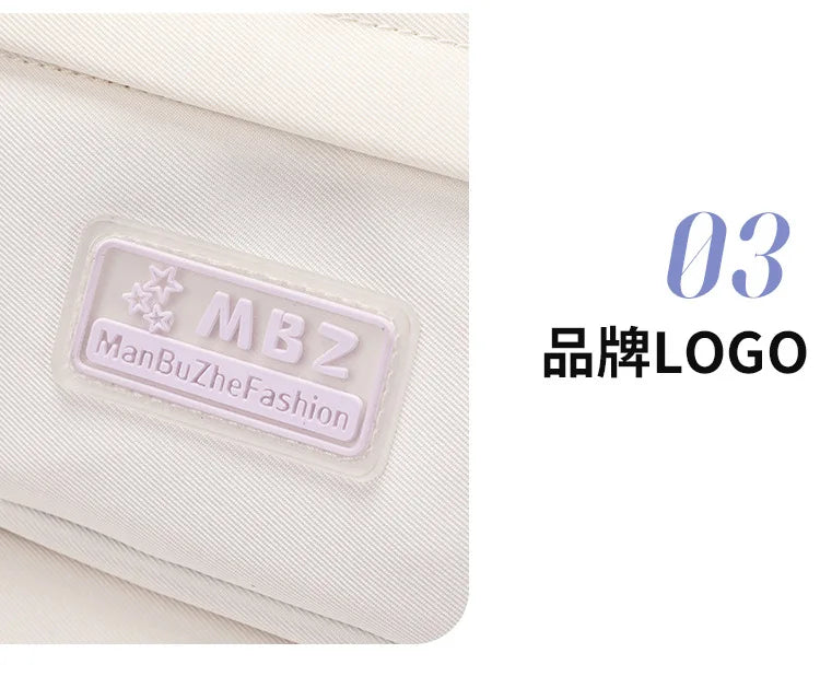 School Bags for High School Girls Fashion Large Capacity Travel Backpack Black and White Lightweight College Student Backpack