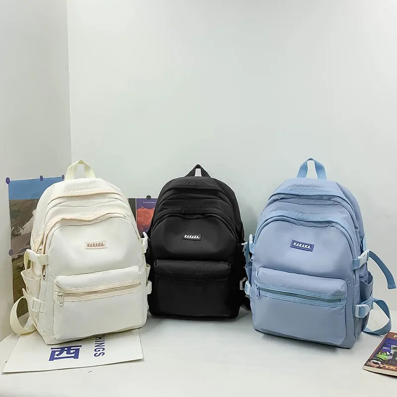 Korean - style school bags for female students, featuring an ins - style Mori - themed design. They are versatile, suitable for