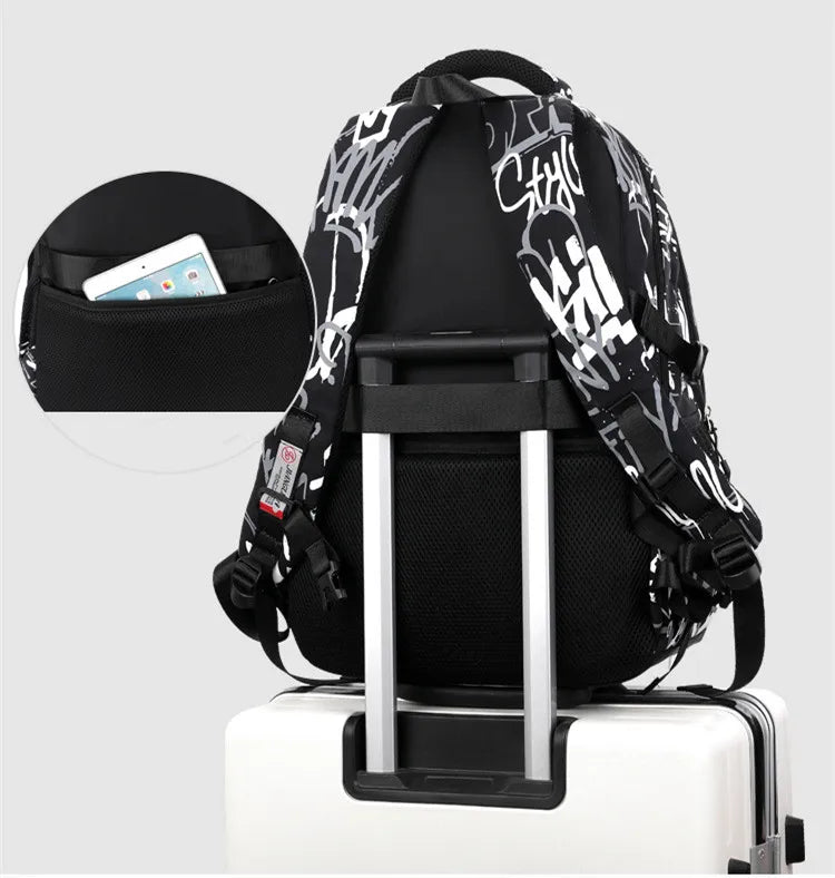 School Bags For Teenage Boys High Middle School Students Schoolbag Outdoor Travel Laptop backpack Big Student Bookbag mochila